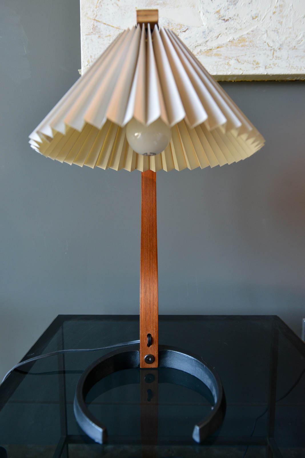 Scandinavian Modern Bentwood Table Lamp by Caprani Light of Denmark, circa 1971