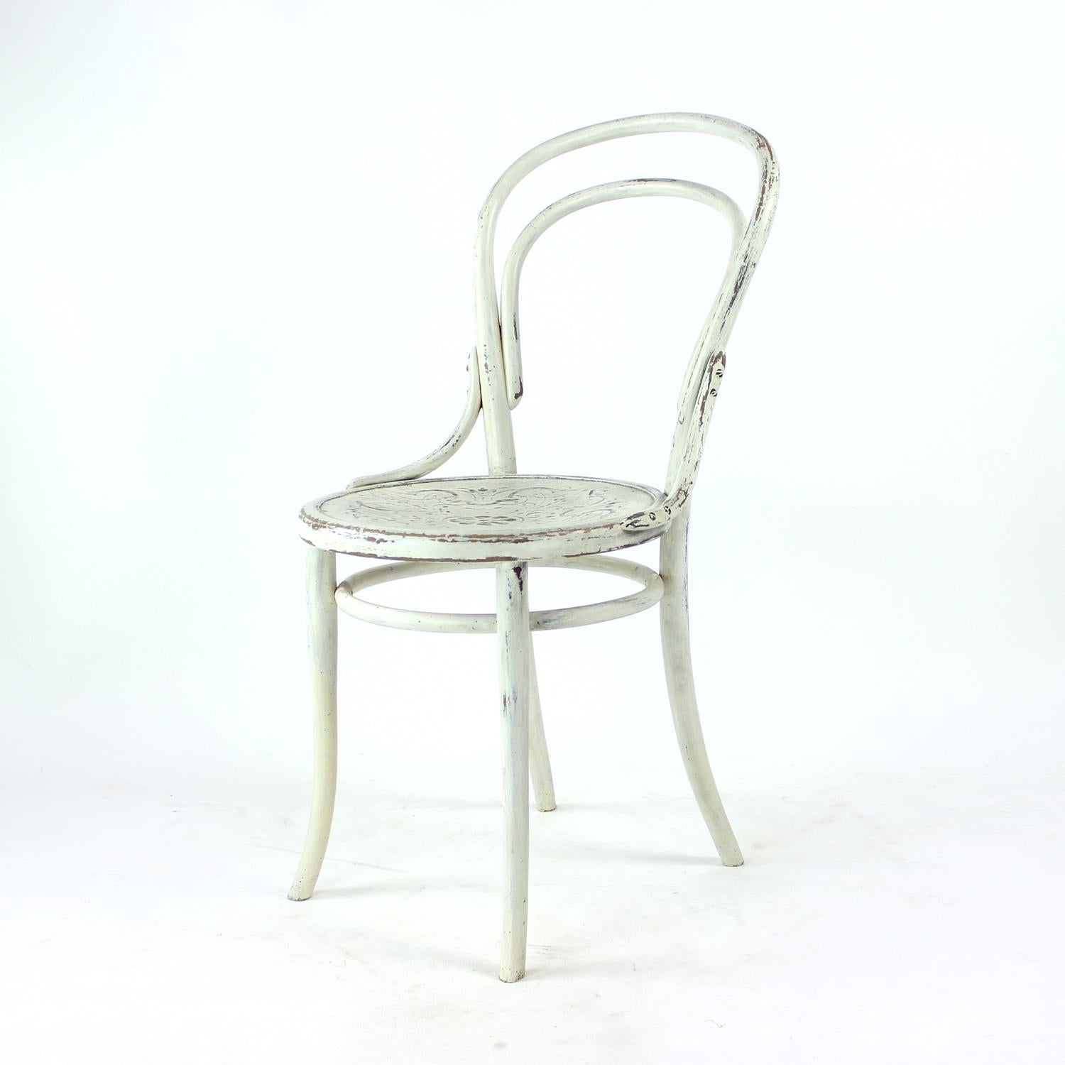 Silla Thonet nº 14 de madera curvada de estilo vintage, Checoslovaquia años 40 Bauhaus en venta