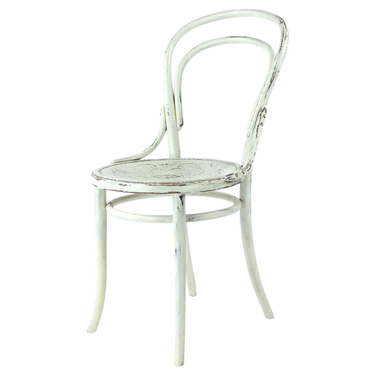 Sedia Thonet No.14 in legno curvato in stile vintage, Cecoslovacchia anni '40