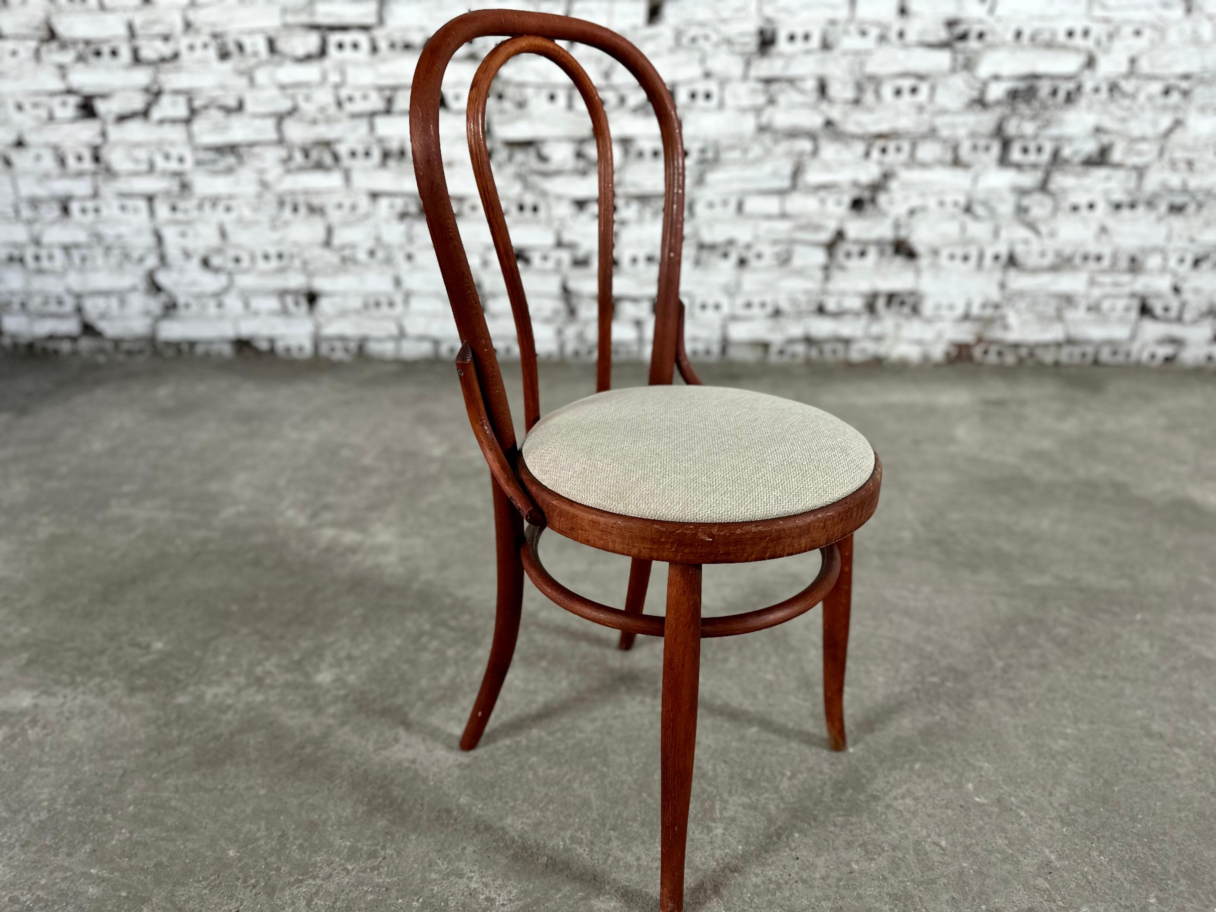 Bentwood Thonet No.14 Styled Bistro Dining Chairs Reupholstered - Set of 12 4