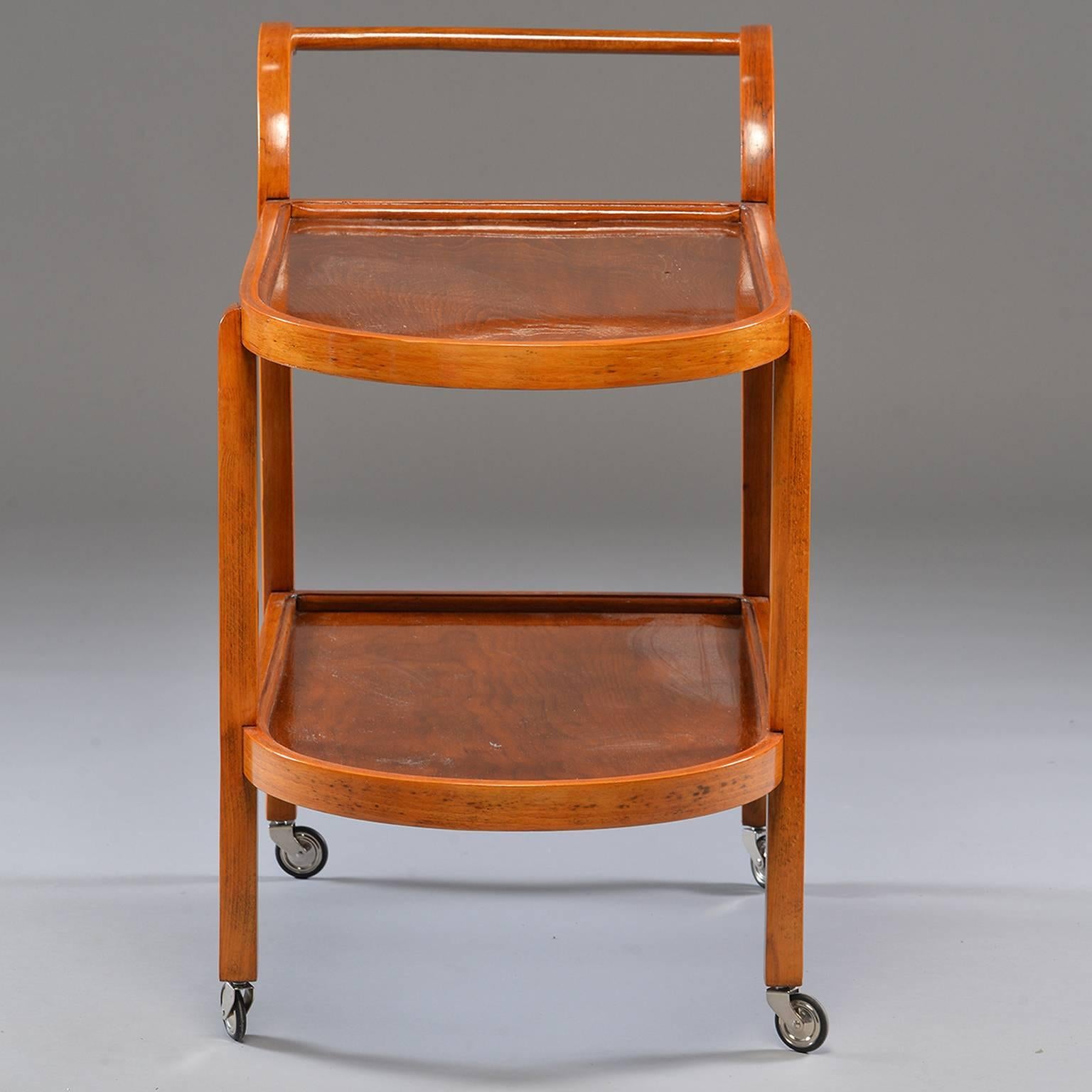 20th Century Bentwood Two-Tier Trolley or Tea Cart