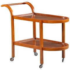 Bentwood Two-Tier Trolley or Tea Cart