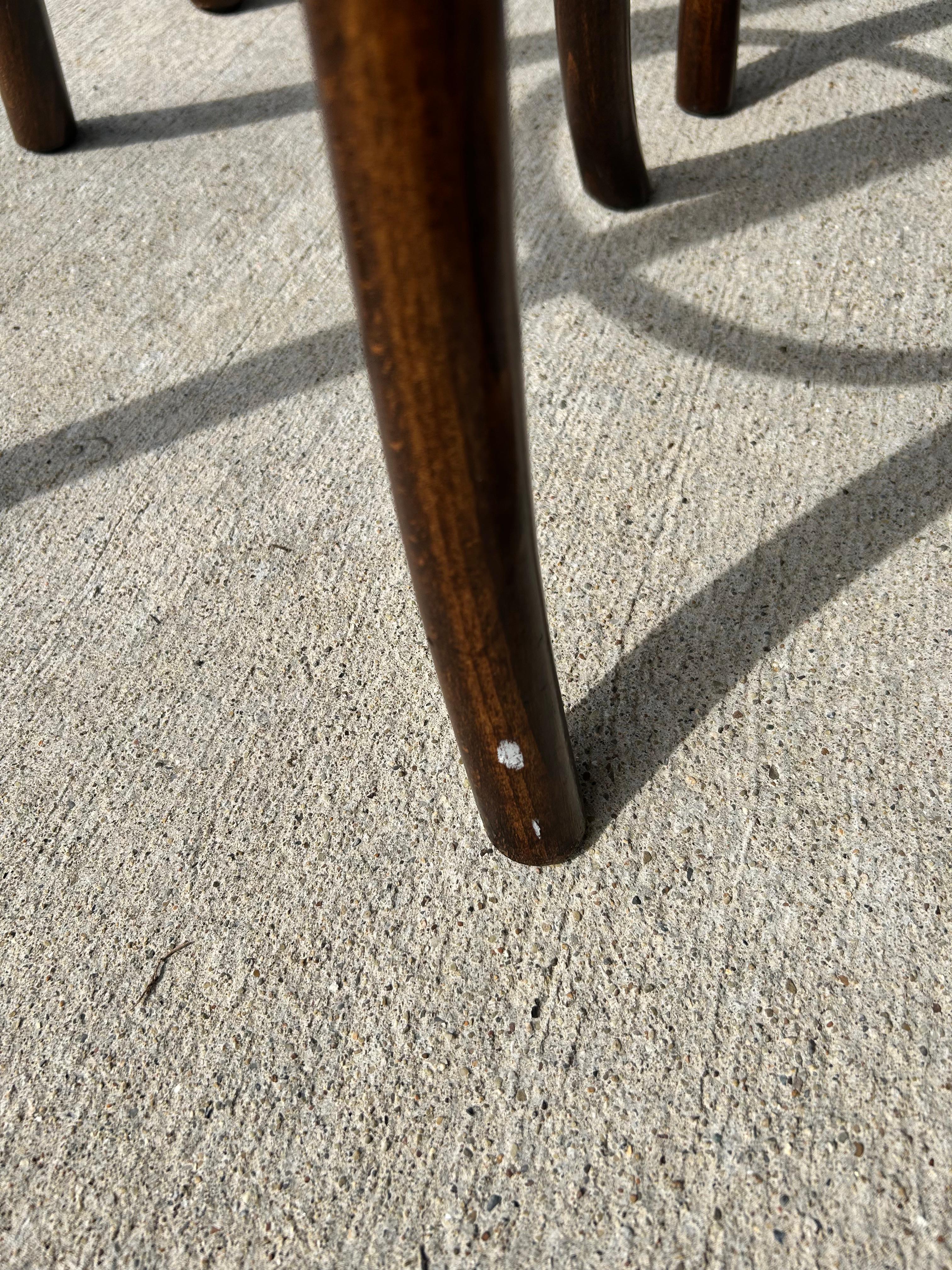 Bentwood & Vienna Tabouret de bar en paille-Paire en vente 2