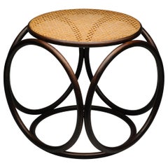 Bentwood Vintage Circular Stool by Thonet