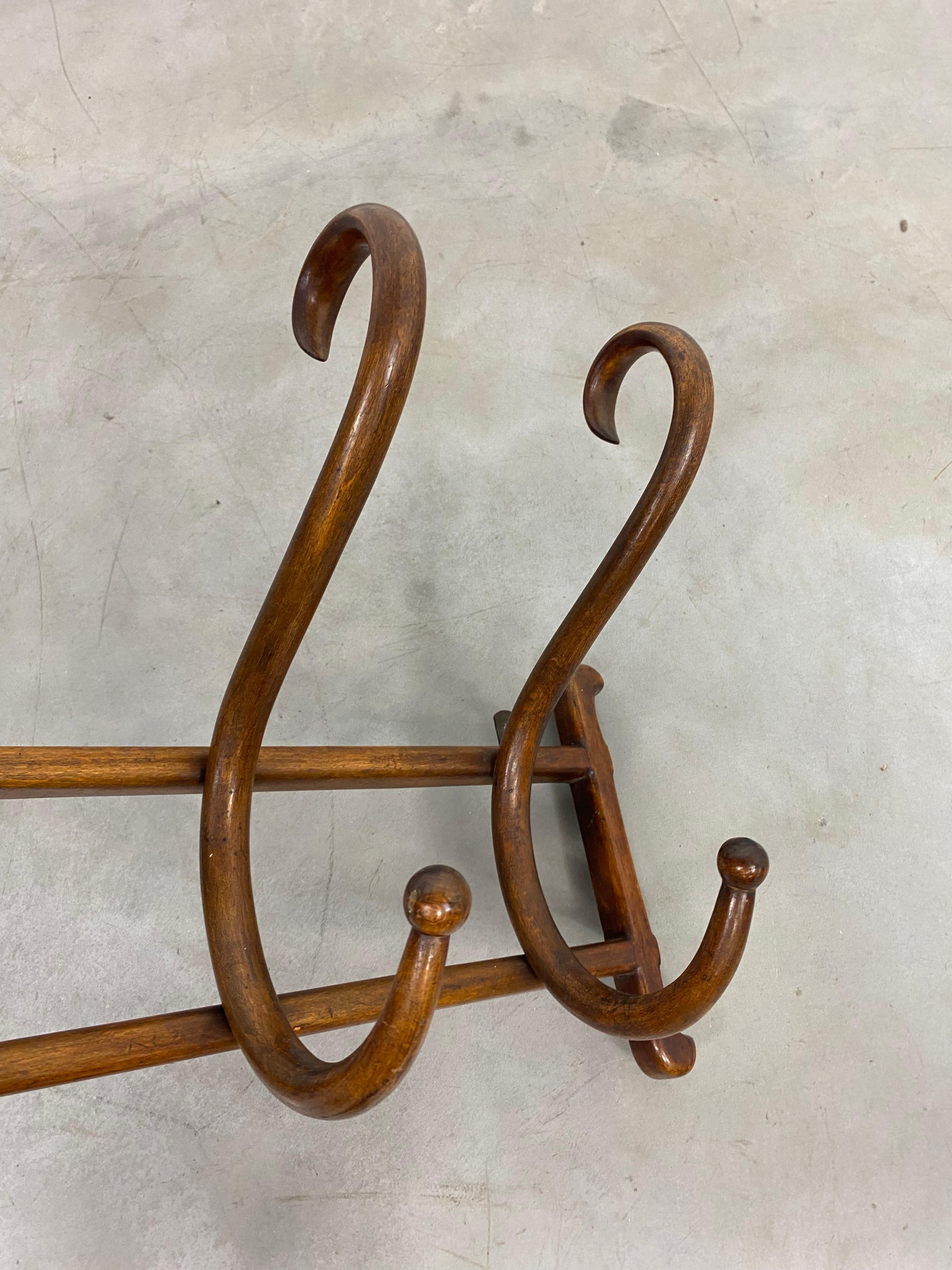 Vienna Secession Bentwood wall coat hanger no.1 by Thonet