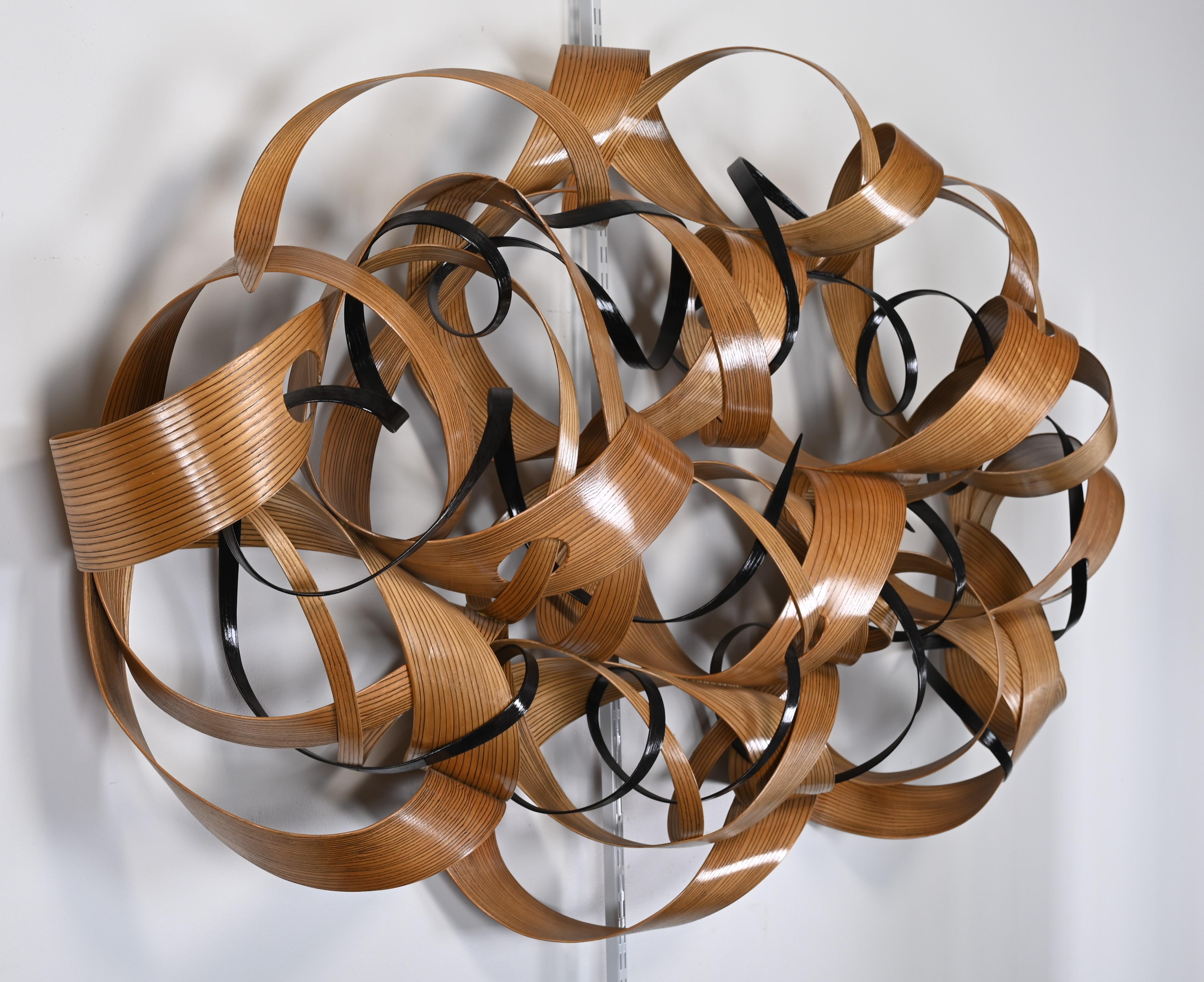 Modern Bentwood Wall Sculpture by Renee Dinauer, 2005