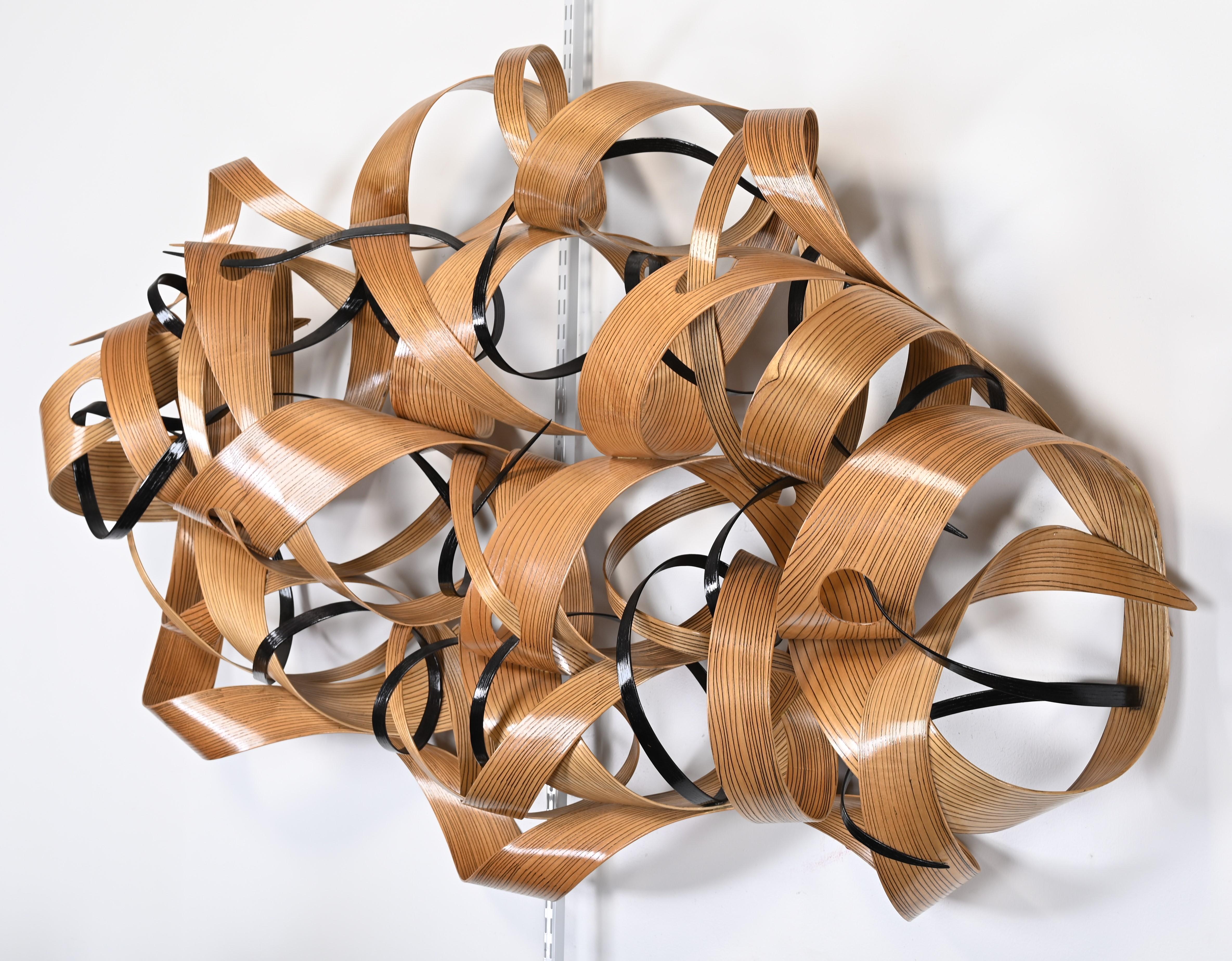 Contemporary Bentwood Wall Sculpture by Renee Dinauer, 2005