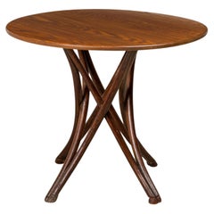 Used Bentwood Walnut and Oak Café Table