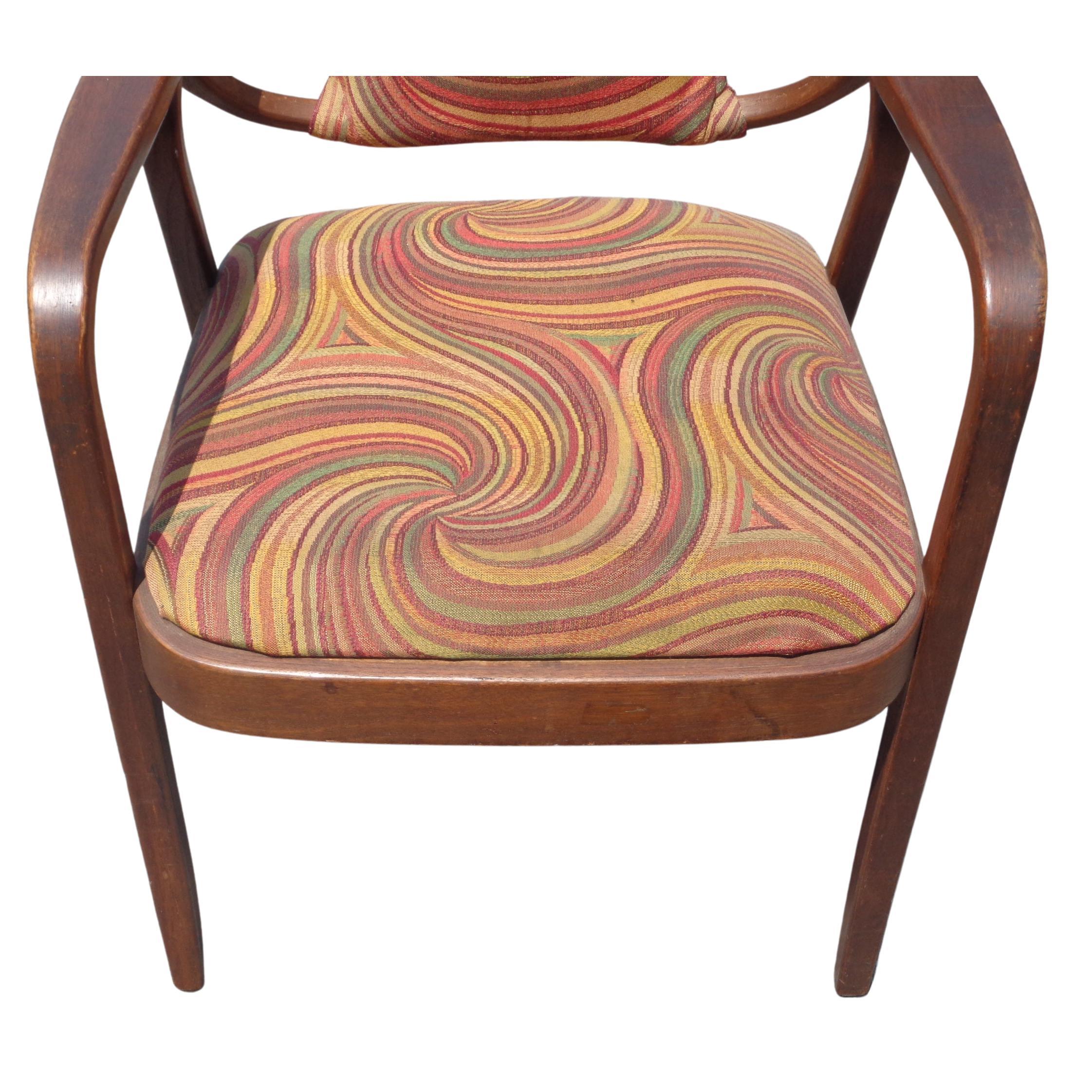 Bentwood Walnut Armchair #1105 by Don Pettit for Knoll, 1960's 2
