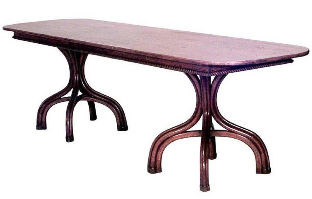 Table de salle à manger bois de noyer cintré Bon état - En vente à Queens, NY