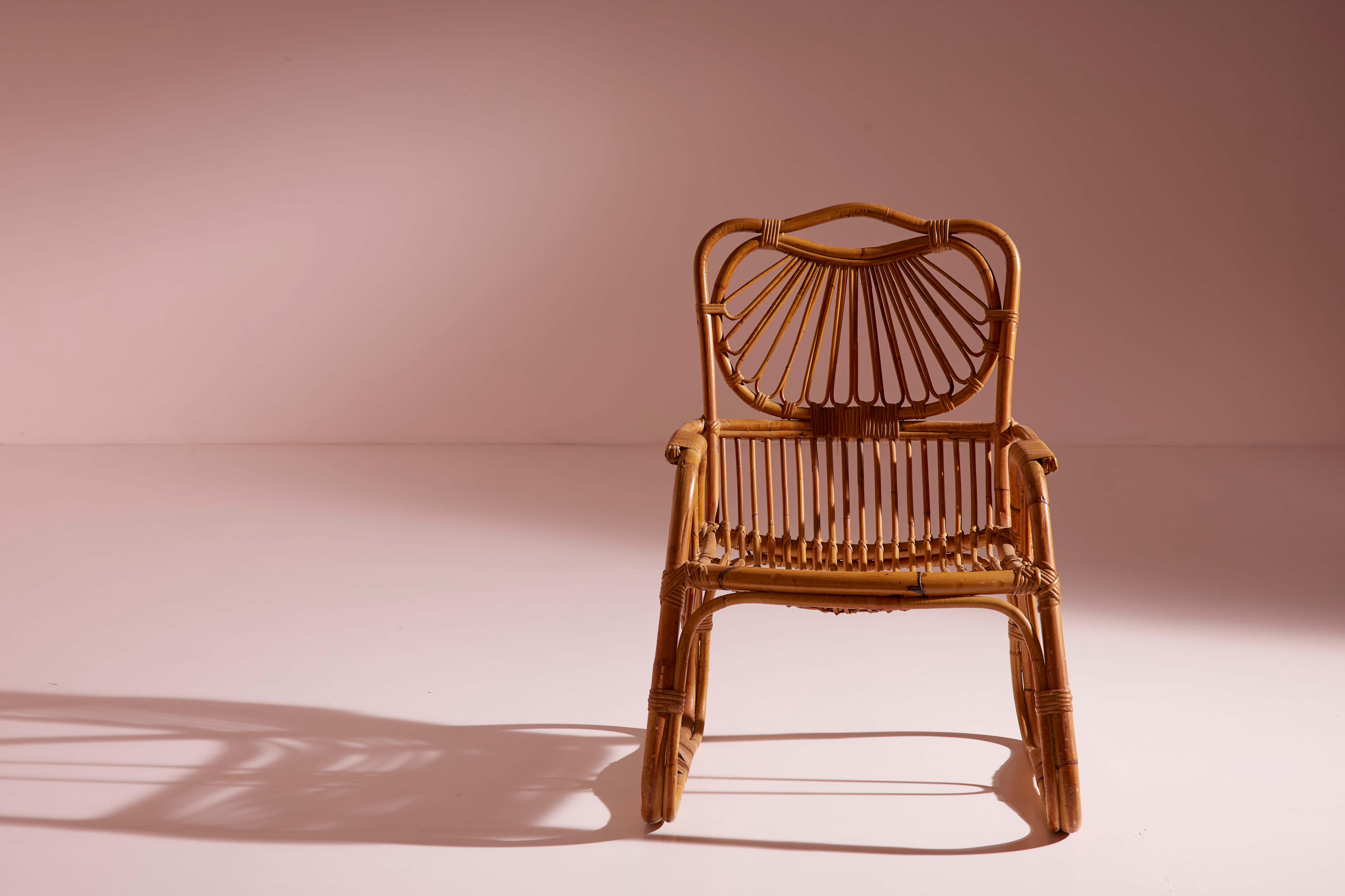 Bentwood Wicker and bamboo Garden or Living Room Set, Italian Manufacture, 1960s For Sale 1
