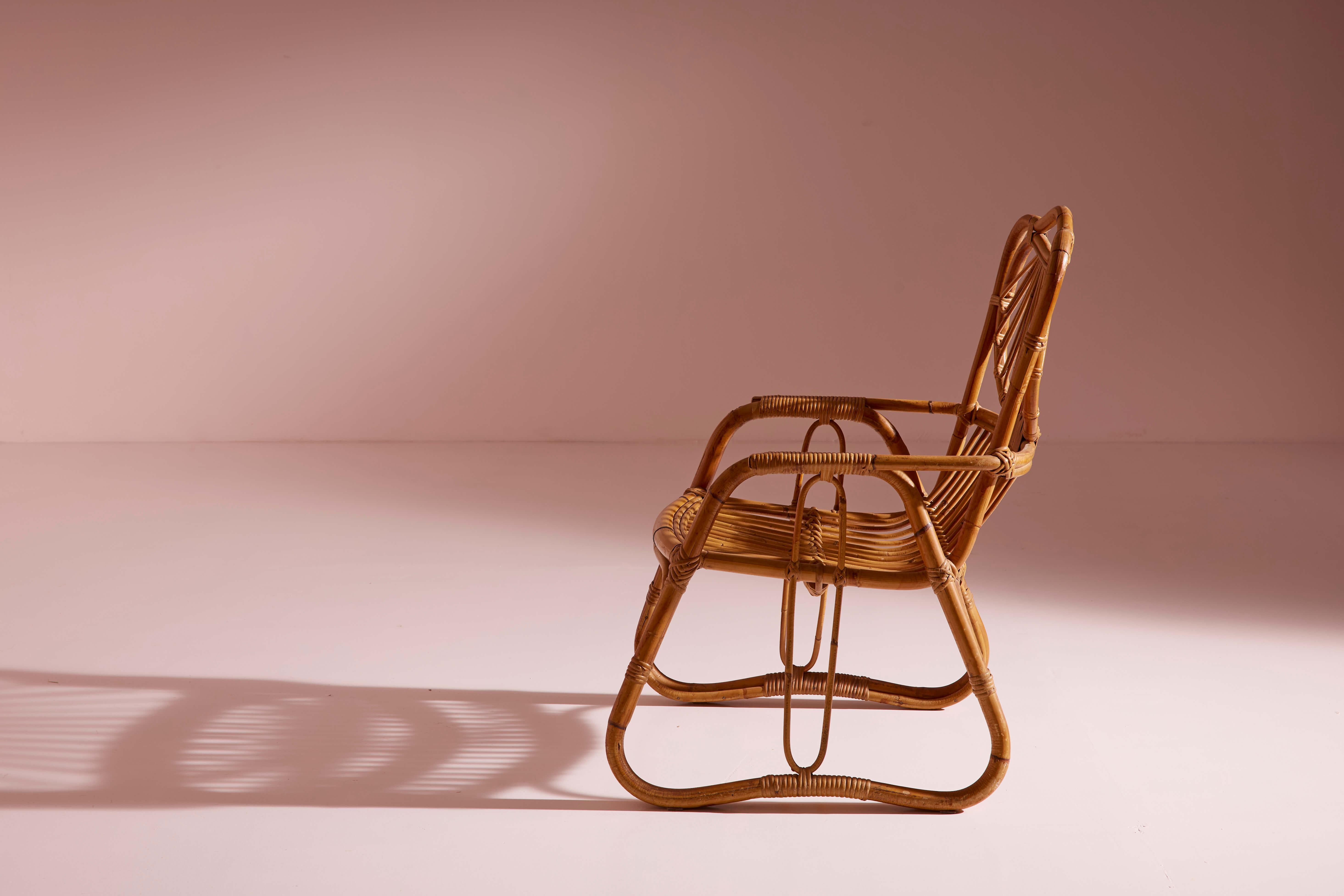 Bentwood Wicker and bamboo Garden or Living Room Set, Italian Manufacture, 1960s For Sale 2