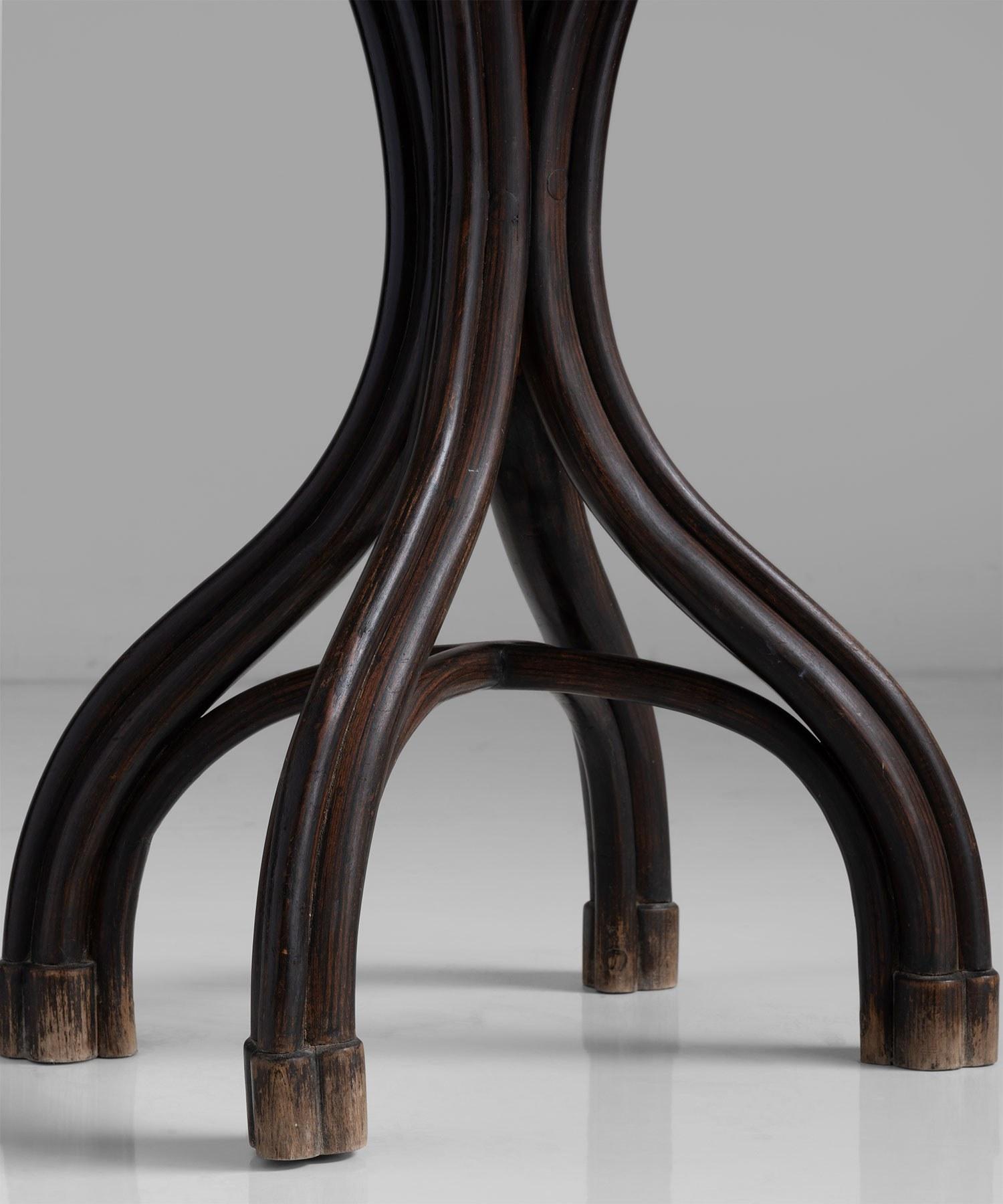 Austrian Bentwood with Marble Top Side Table by Thonet, Austria circa 1870