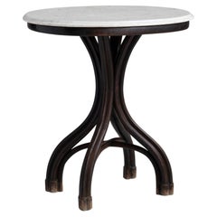 Bentwood with Marble Top Side Table by Thonet, Austria circa 1870