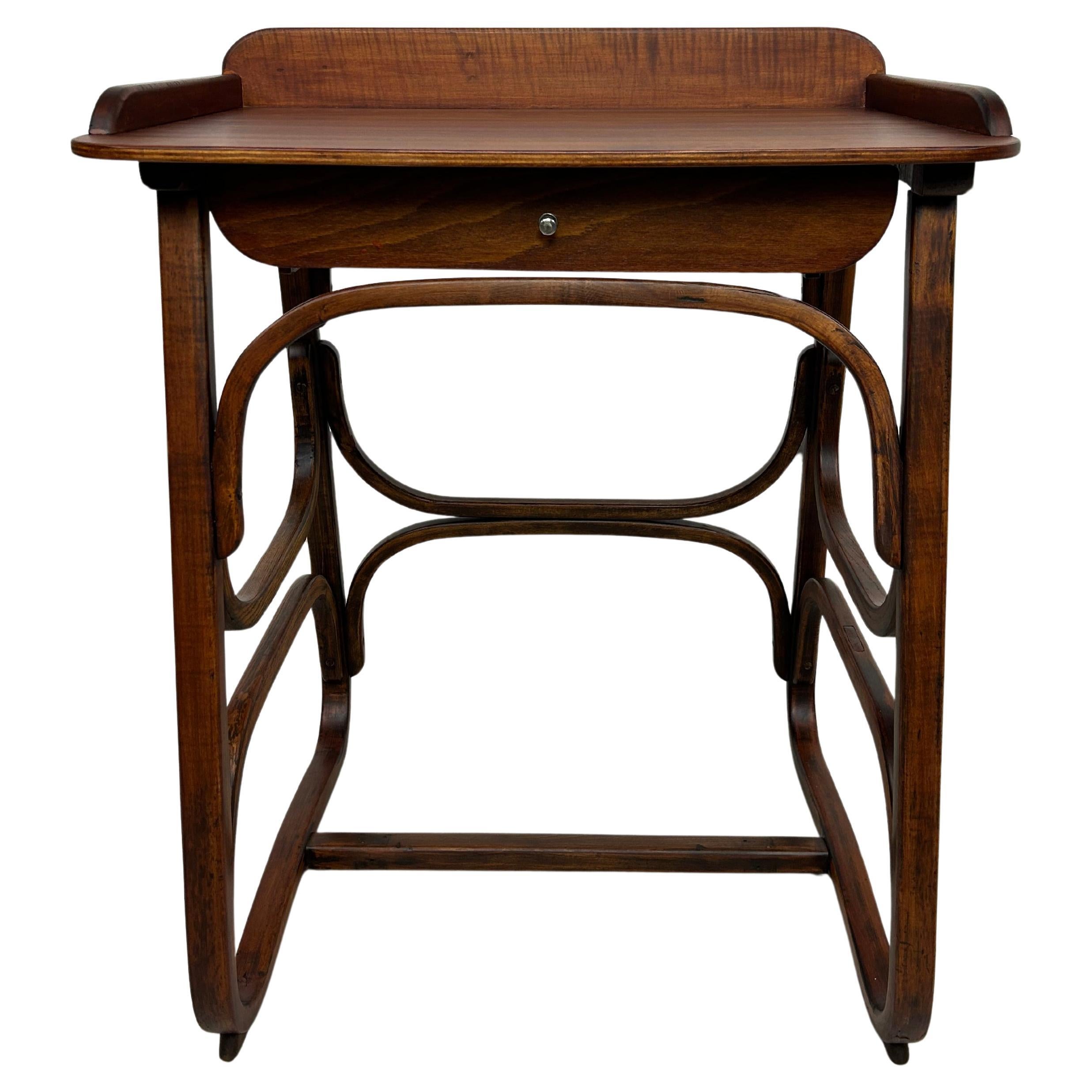 Bentwood writing table by Thonet