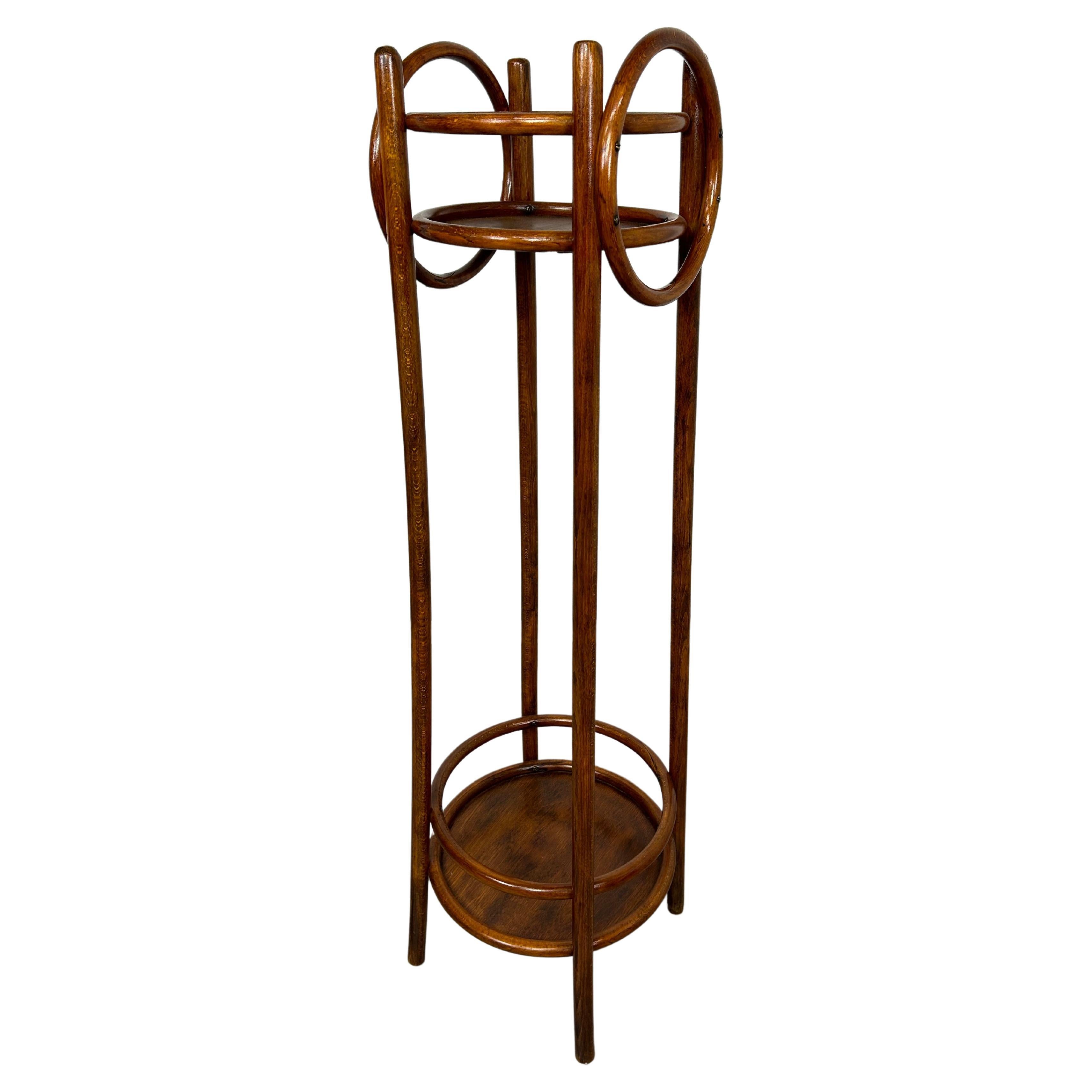 Bentwoon plant stand attr. Otto Wagner for Thonet For Sale