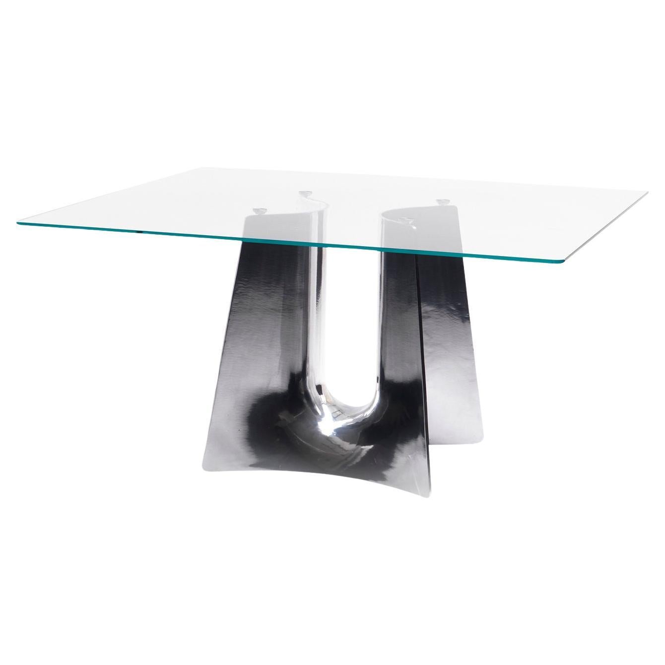 Bentz Square Dining Table by Jeff Miller For Sale