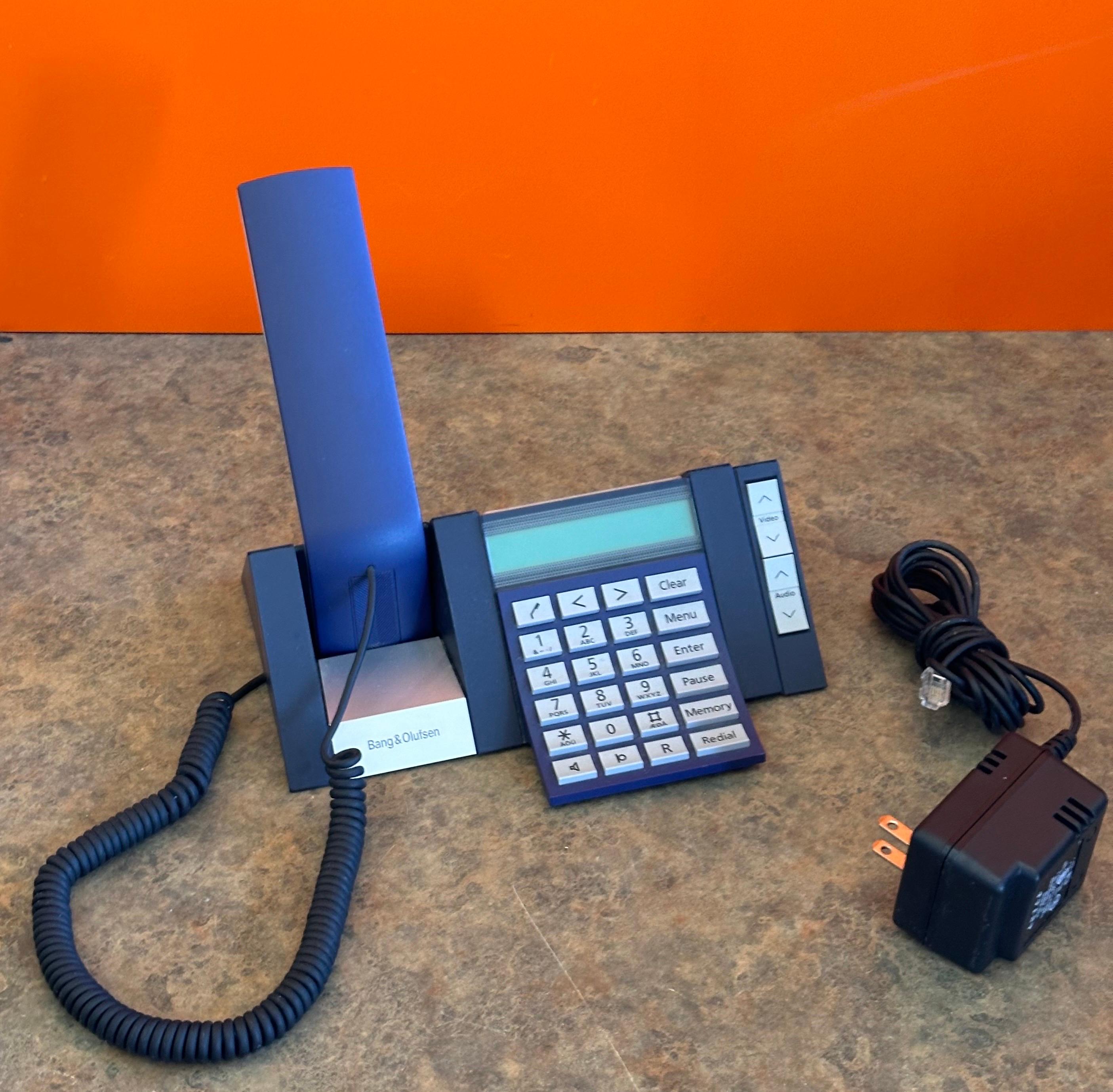 Rare BeoCom 2400 corded phone by Martin Iseli for Bang & Olufsen, circa 1990s .   At the time of its introduction, BeoCom 2400 was a completely new concept from B&G and was known as 