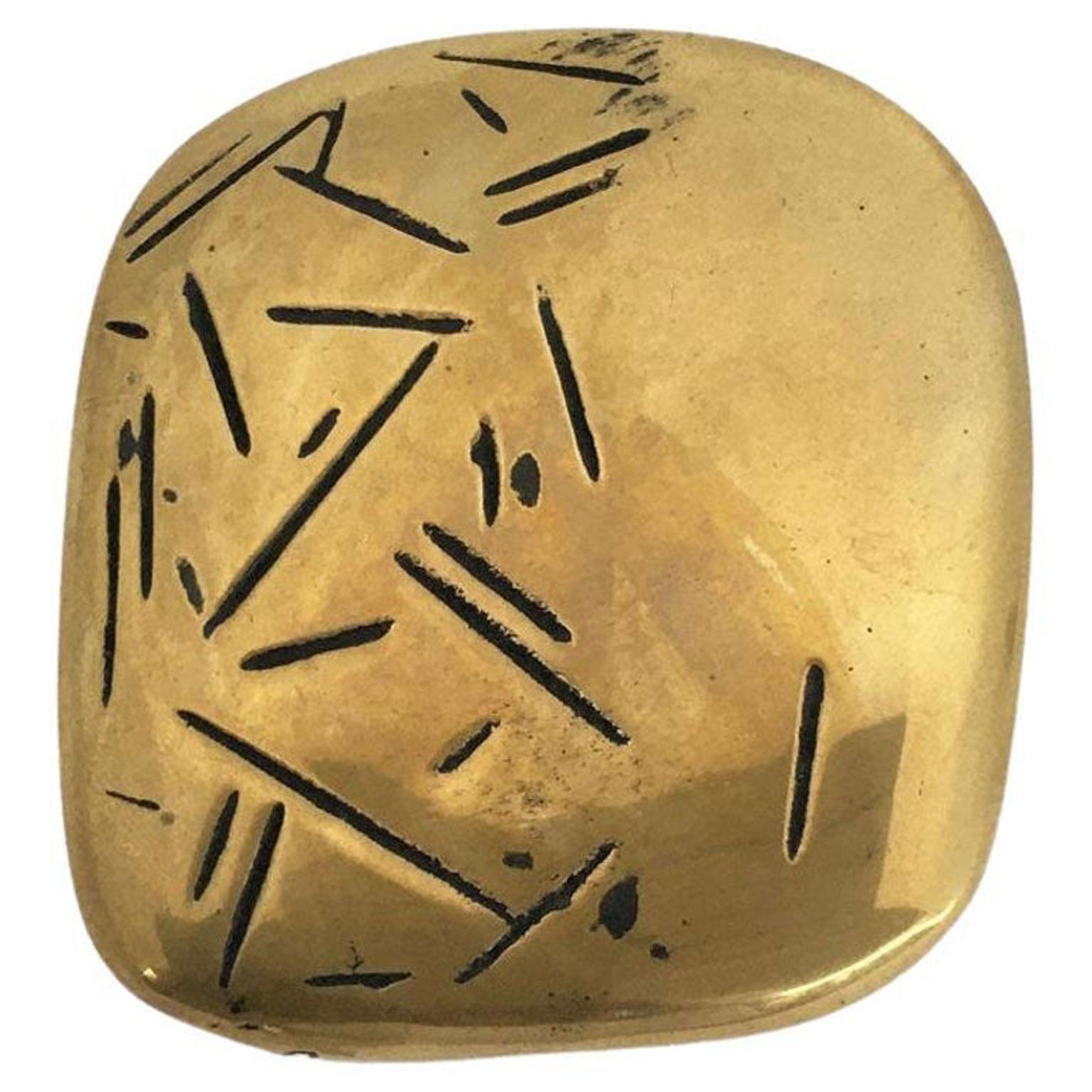 1980 Italia Escultura abstracta postmoderna de bronce Beppe Bonetti Piccolo Racconto