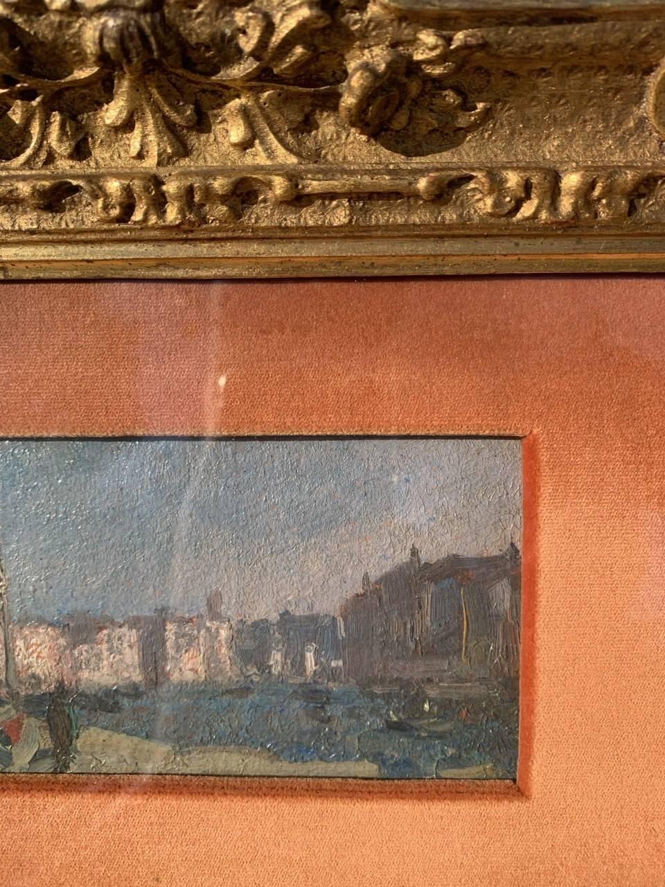 Beppe Ciardi (maestro veneciano) - Conjunto de tres cuadros del siglo XX - Venecia en venta 8
