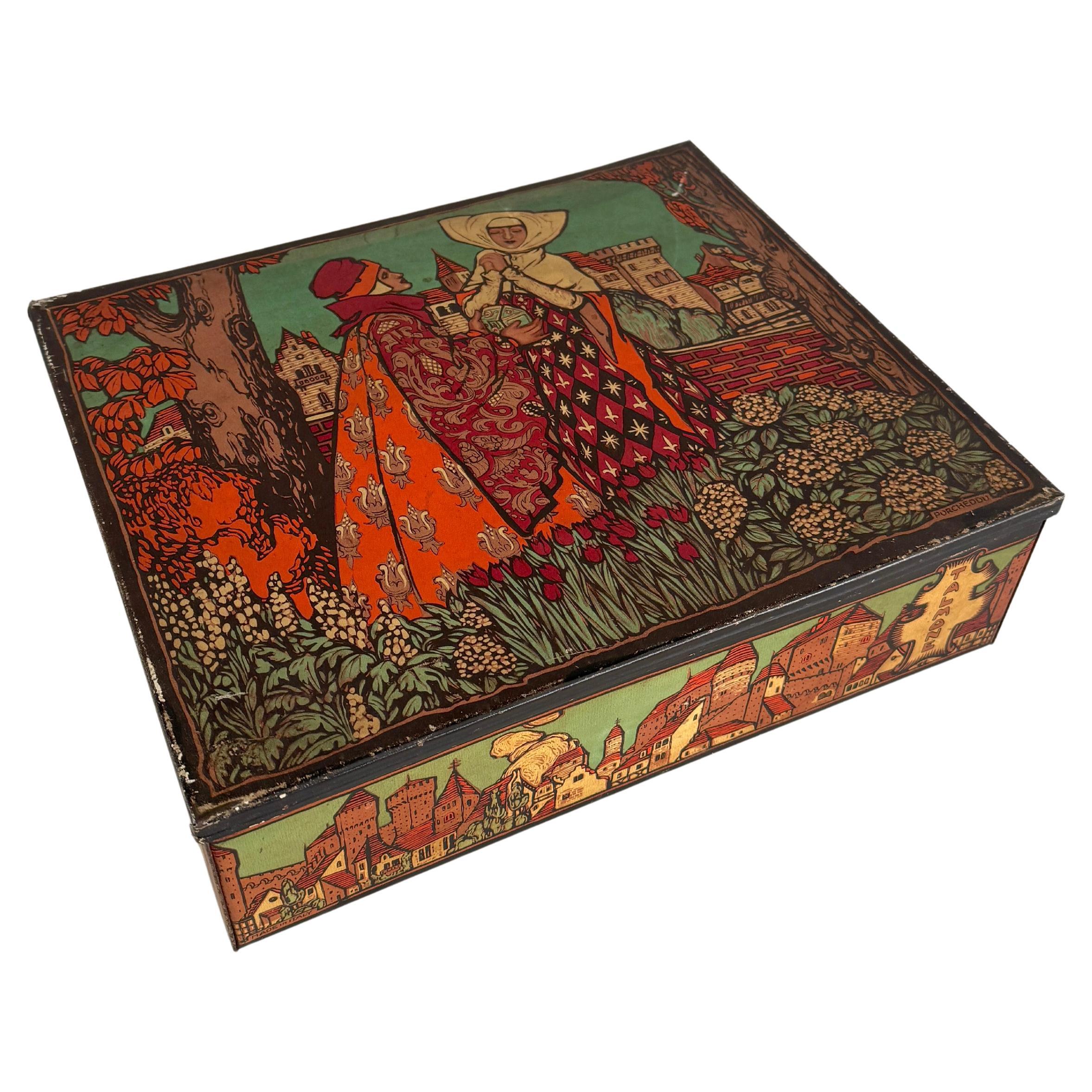 Beppe Porcheddu, Old Talmone tin box, 1930s