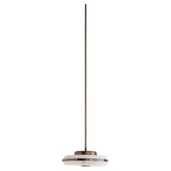 Petite lampe suspendue Beran en laiton antique par Bert Frank