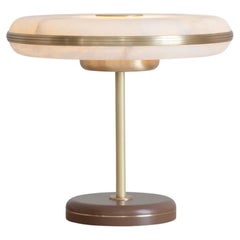 Grande lampe de table Beran en laiton brossé par Bert Frank