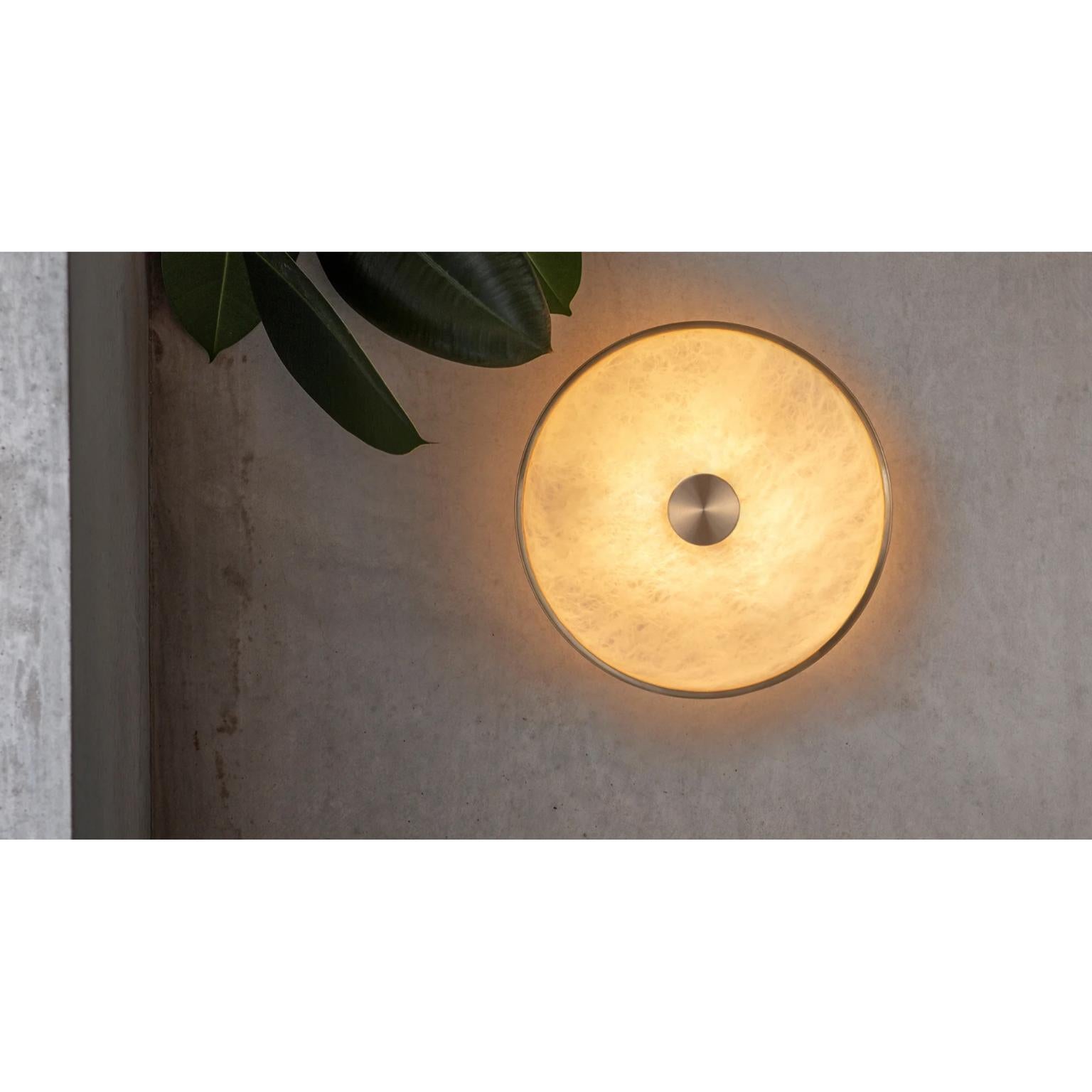 Other Beran Brushed Brass Large Wall Light by Bert Frank For Sale
