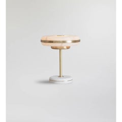 Petite lampe de bureau Beran en laiton brossé de Bert Frank