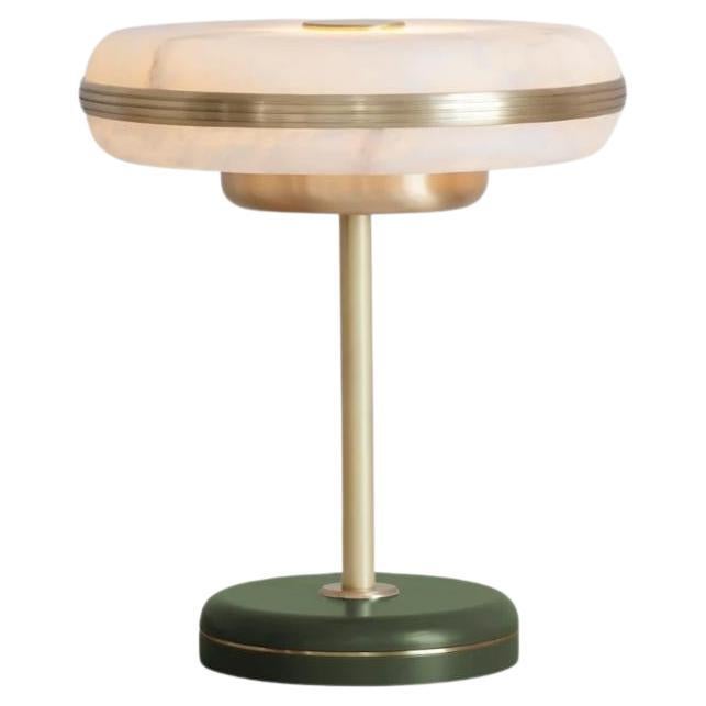 Beran Brushed Brass Small Table Lamp by Bert Frank For Sale