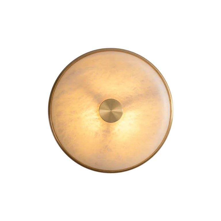 Beran Brushed Brass Small Wall Light by Bert Frank