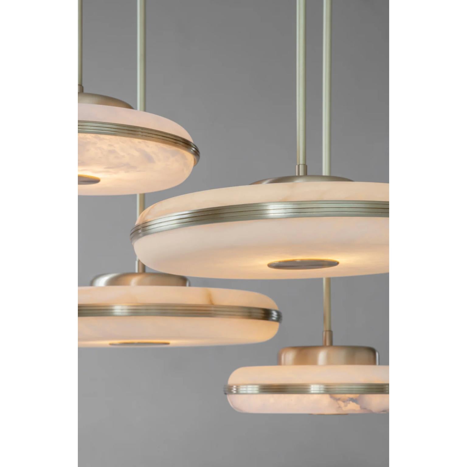 Britannico Lampadario Beran in bronzo scuro 4 di Bert Frank in vendita