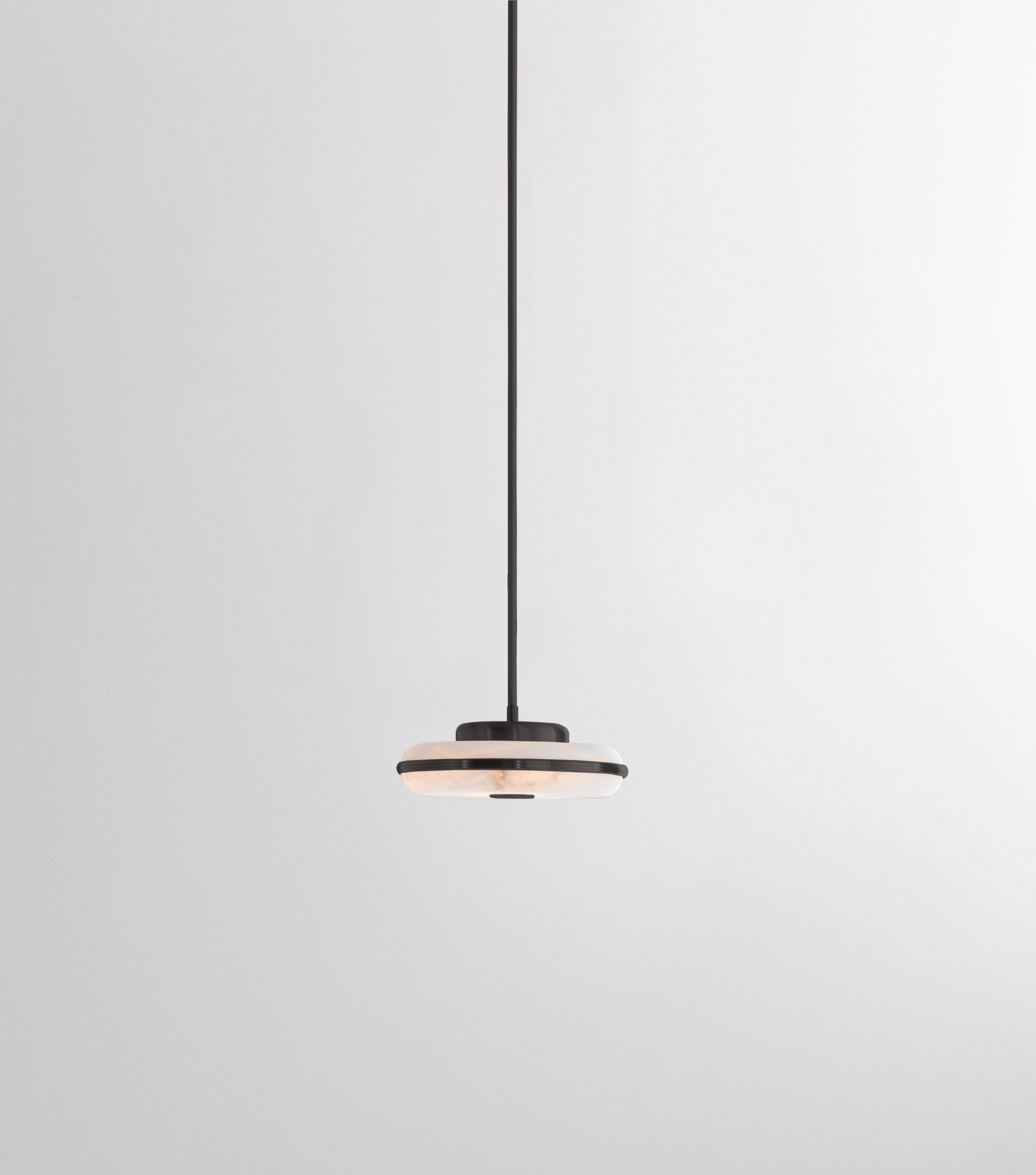 Post-Modern Beran Dark Bronze Small Pendant Lamp by Bert Frank For Sale