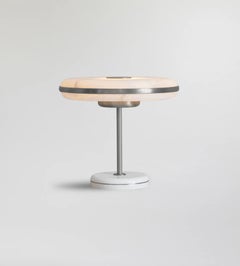 Beran Satin Nickel Large Table Lamp by Bert Frank