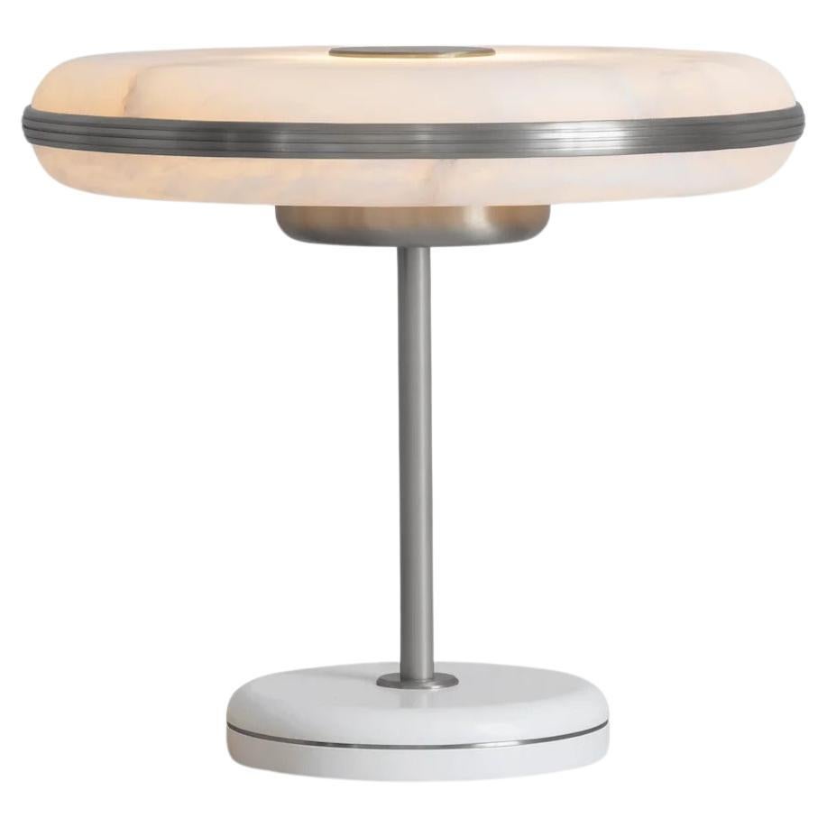 Beran Satin Nickel Large Table Lamp by Bert Frank