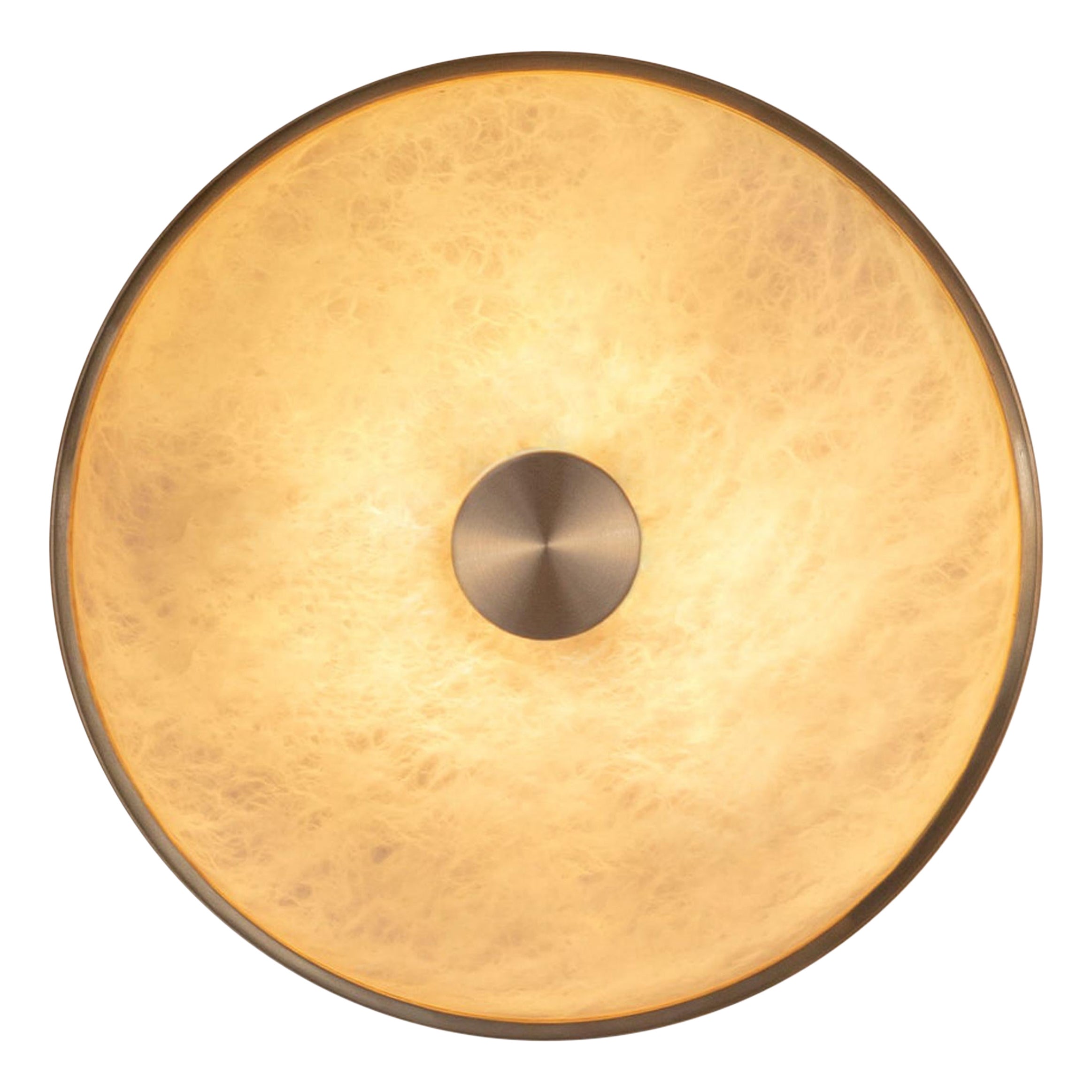 Beran, lampada da parete grande, ottone di Bert Frank