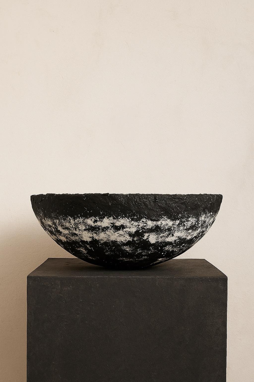Rooted in North African tradition and sculpted through a contemporary lens, the Berber Algerian Bowl by Maison Lamiè is a quiet ode to memory, material, and Mediterranean soul.
Crafted by hand, this statement piece blends clay, paper, and plaster