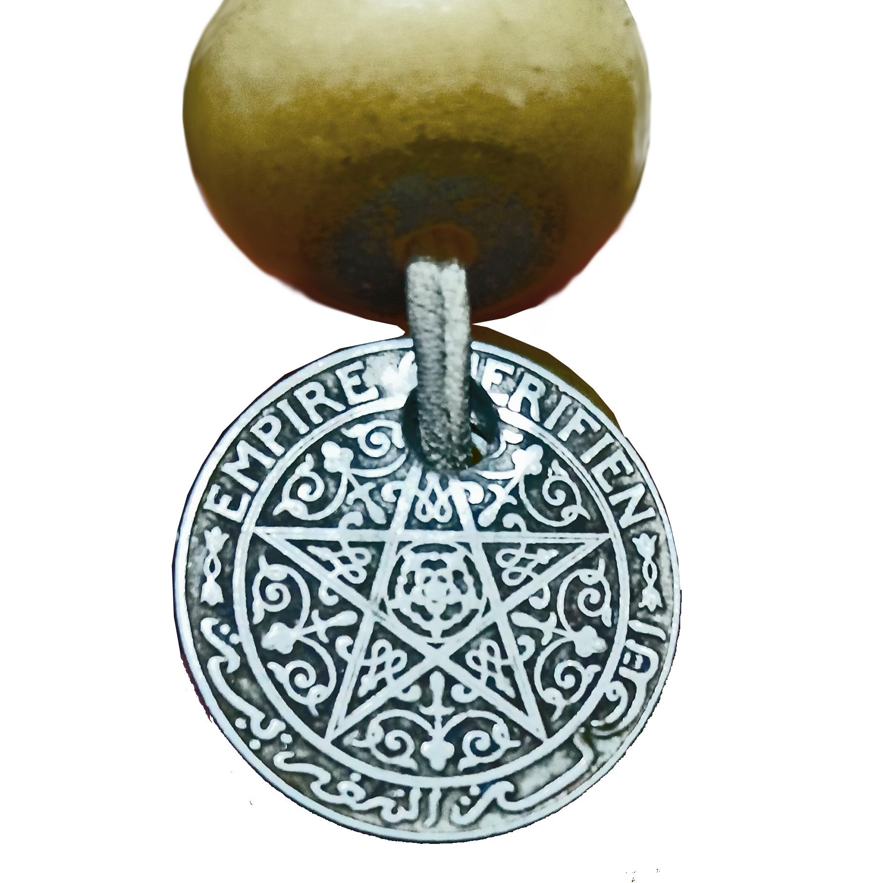 Berber Copal Amber and Silver Necklace, Early 20th Century For Sale 8
