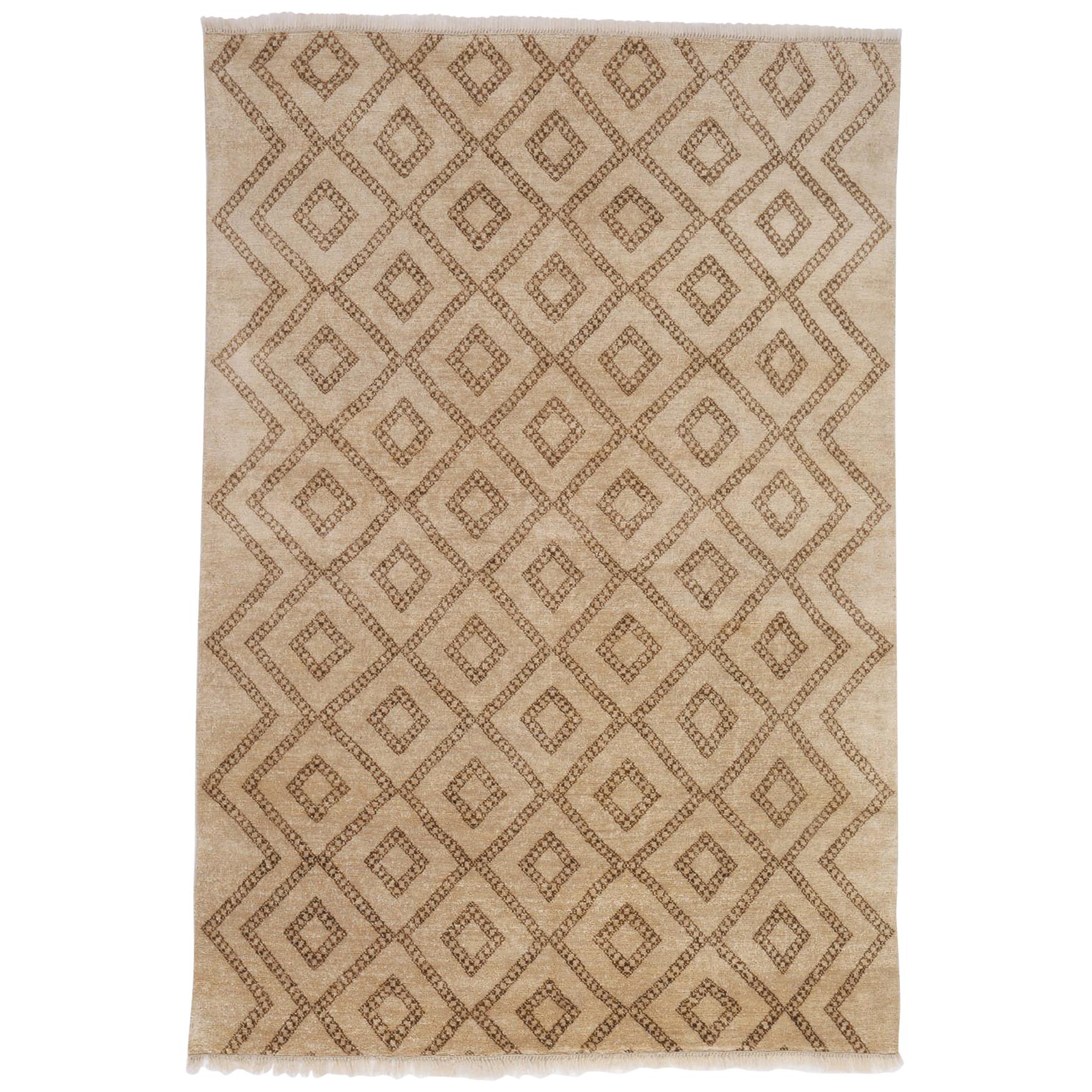 Berber Hand-Knotted 10x8 Rug in Wool by The Rug Company For Sale