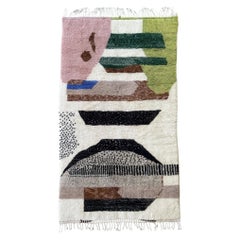 Moroccan Rug Berber Harmony , 4.9x8.2 FT Handmade Berber Rug, In Stock