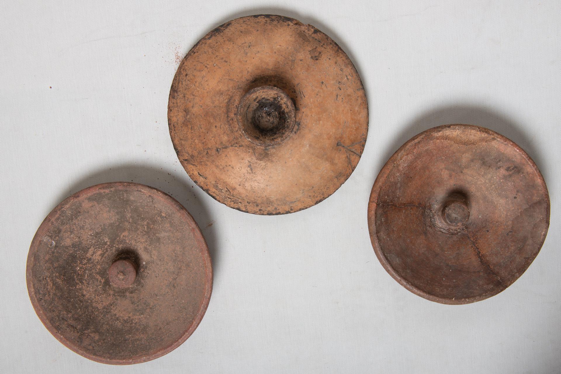 Berber Old Earthenware Bowls and Lids from Morocco For Sale 3
