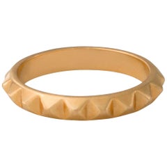 Berber-Pyramiden-Akzentring 18 Karat Gelbgold