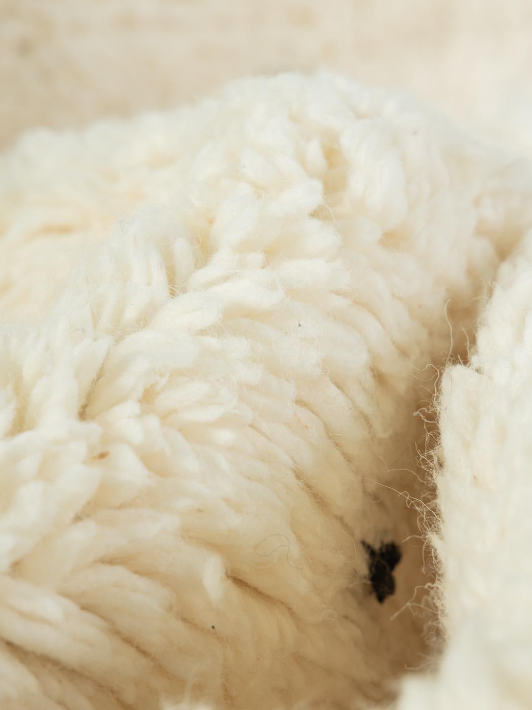 Laine Tapis berbère 100 % laine fait à la main Beni Ourain en vente
