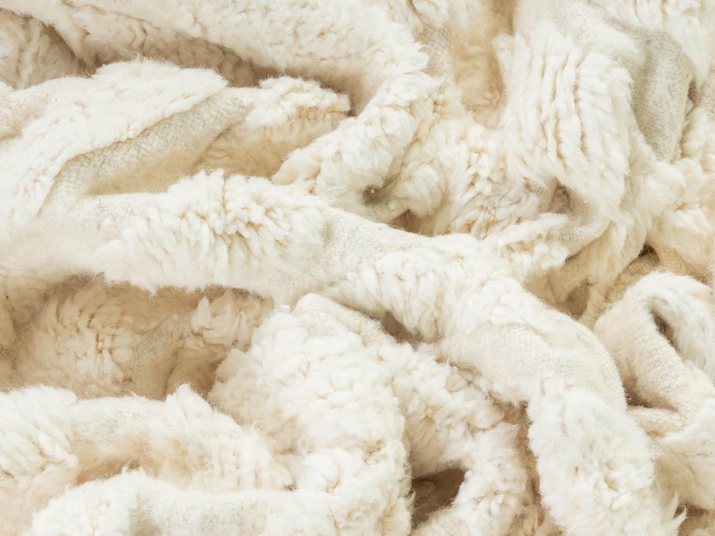 Marokkanischer Teppich aus 100% Wolle, handgewebt im Angebot 2