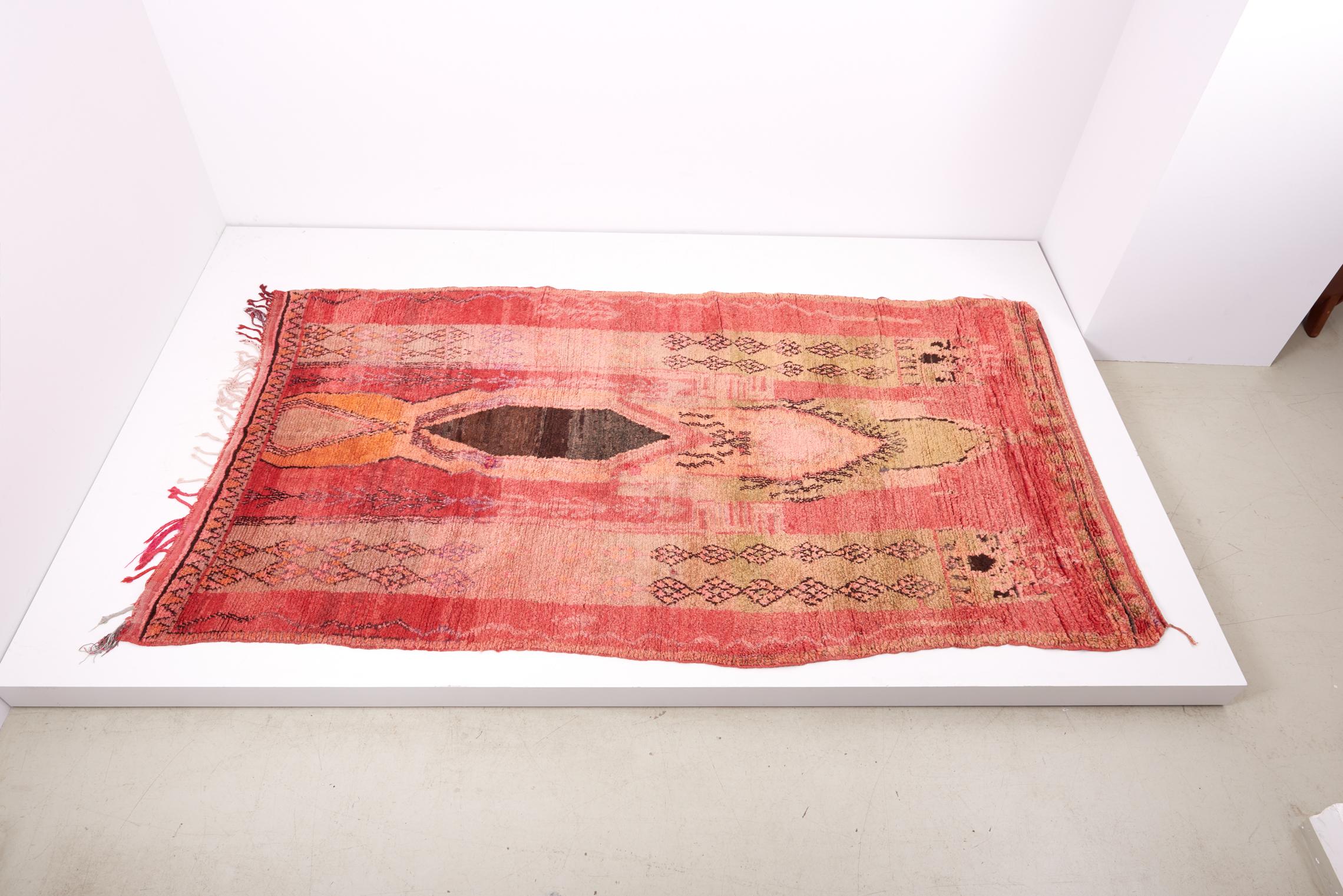 Wool Berber Rug / Boujad Carpet, 20th Century For Sale