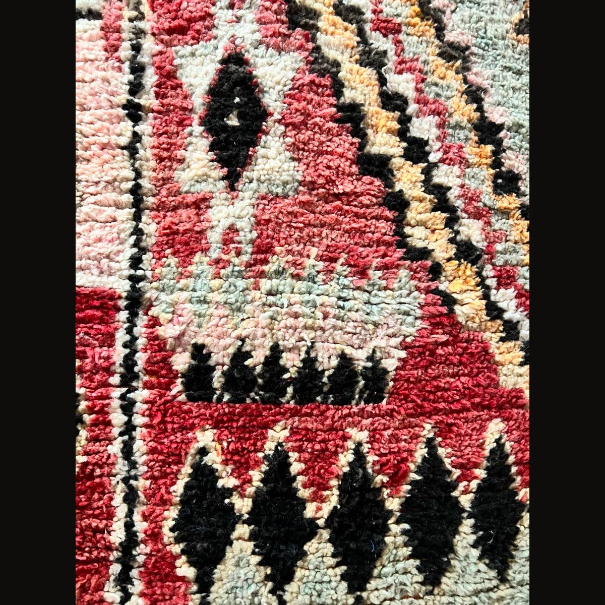 Hand-Knotted Berber Rug Boujad