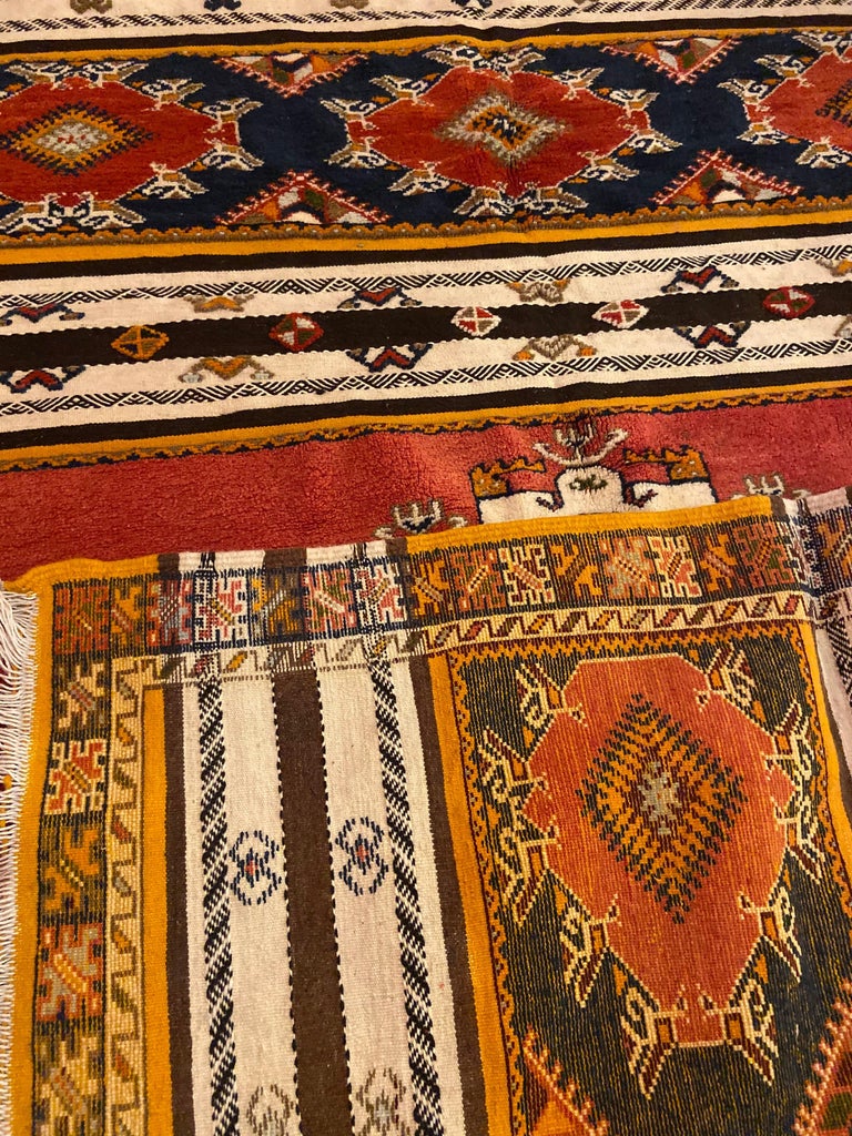 Berber Rug / Carpet, Handwoven Wool with Regal Pattern, Moroccan For