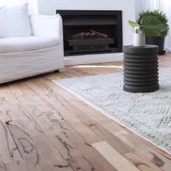 Berber Style Customizable Honeycomb Runner in Pewter Small