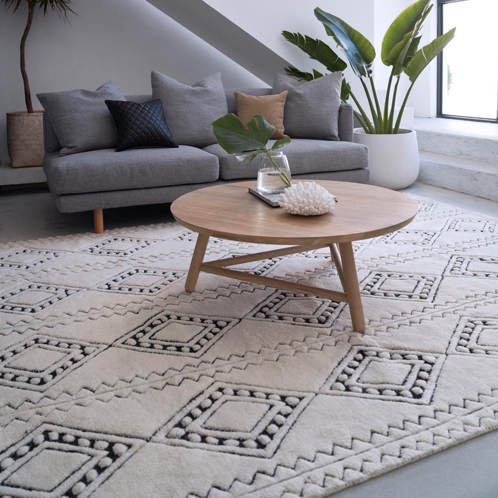 white cow hide rug