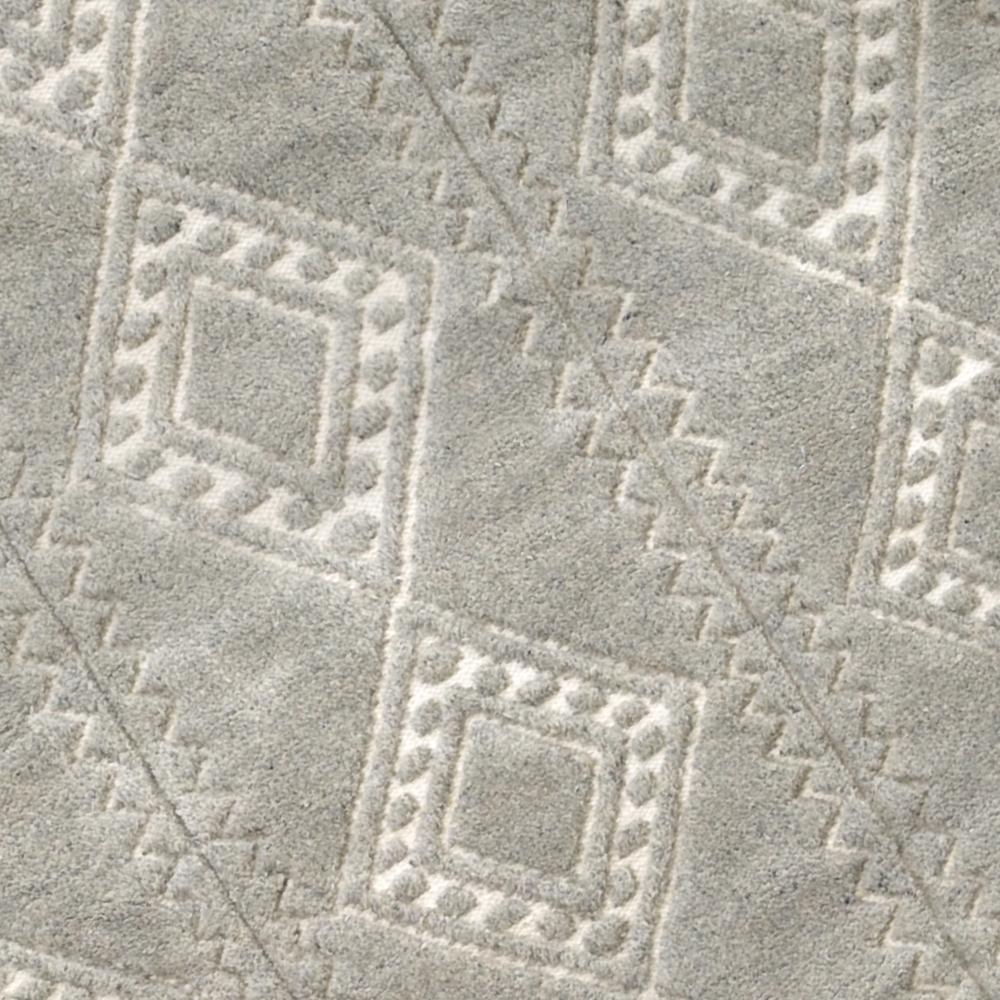 Indian Berber Styled Customizable Honeycomb Weave Rug in Cream or Pewter Large For Sale